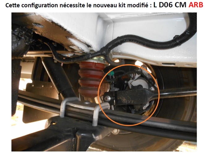 DUNLOP AMI RESEAU RENFORT SUSPENSION FIAT DUCATO X250 X290 PEUGEOT BOXER CITROEN JUMER Cette photo présente une barre stabilisatrice avec extrémité plate rectangulaire. Le kit STANDARD L D06 CM ne convient pas. il faut absolument commander le NOUVEAU KIT L D06 CM ARB. air assist COUSSIN air bellow ressort