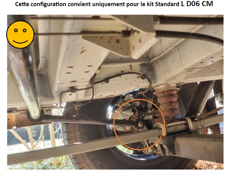 DUNLOP AMI RESEAU RENFORT SUSPENSION FIAT DUCATO X250 X290 PEUGEOT BOXER CITROEN JUMER Cette photo présente une barre stabilisatrice avec extrémité arrondie. Le kit STANDARD L D06 CM convient. air assist COUSSIN air bellow ressort